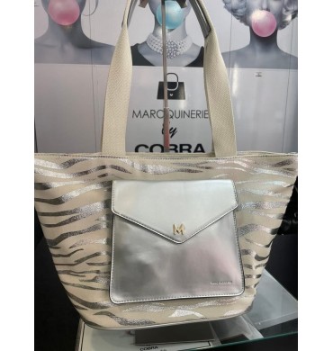 Sac Mac Alyster zèbre argent