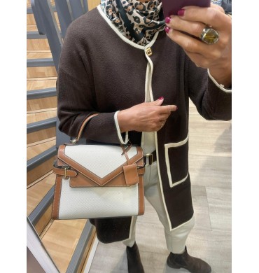 Sac Emilie toile et cuir Le...