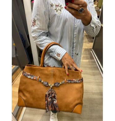 Cabas Shirley camel Lollipops